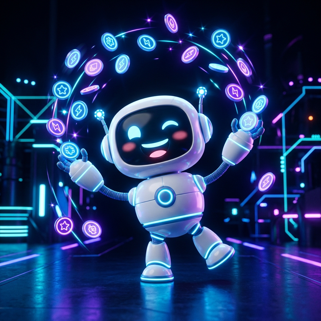 BotForCreators Celebrating Mascot