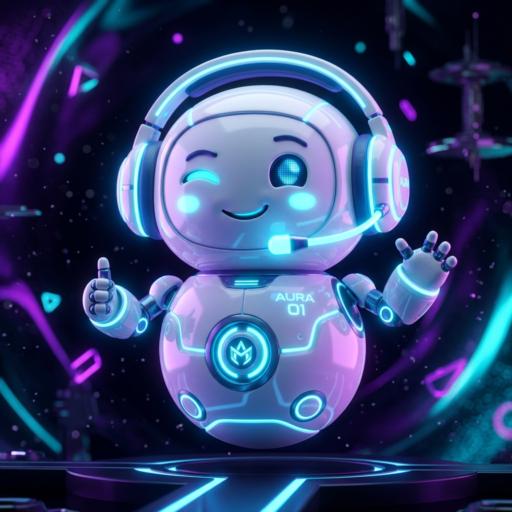 Robot Support Mascot