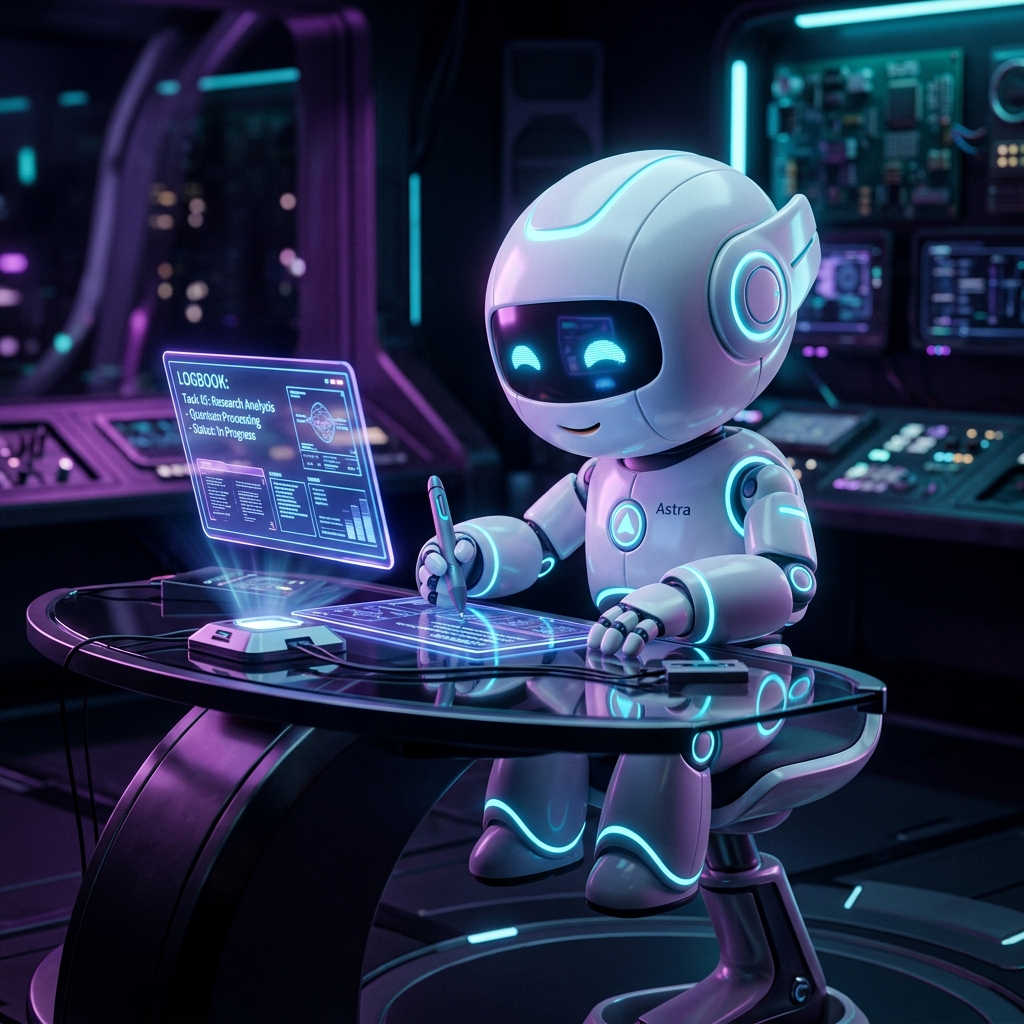 Robot Writing Mascot
